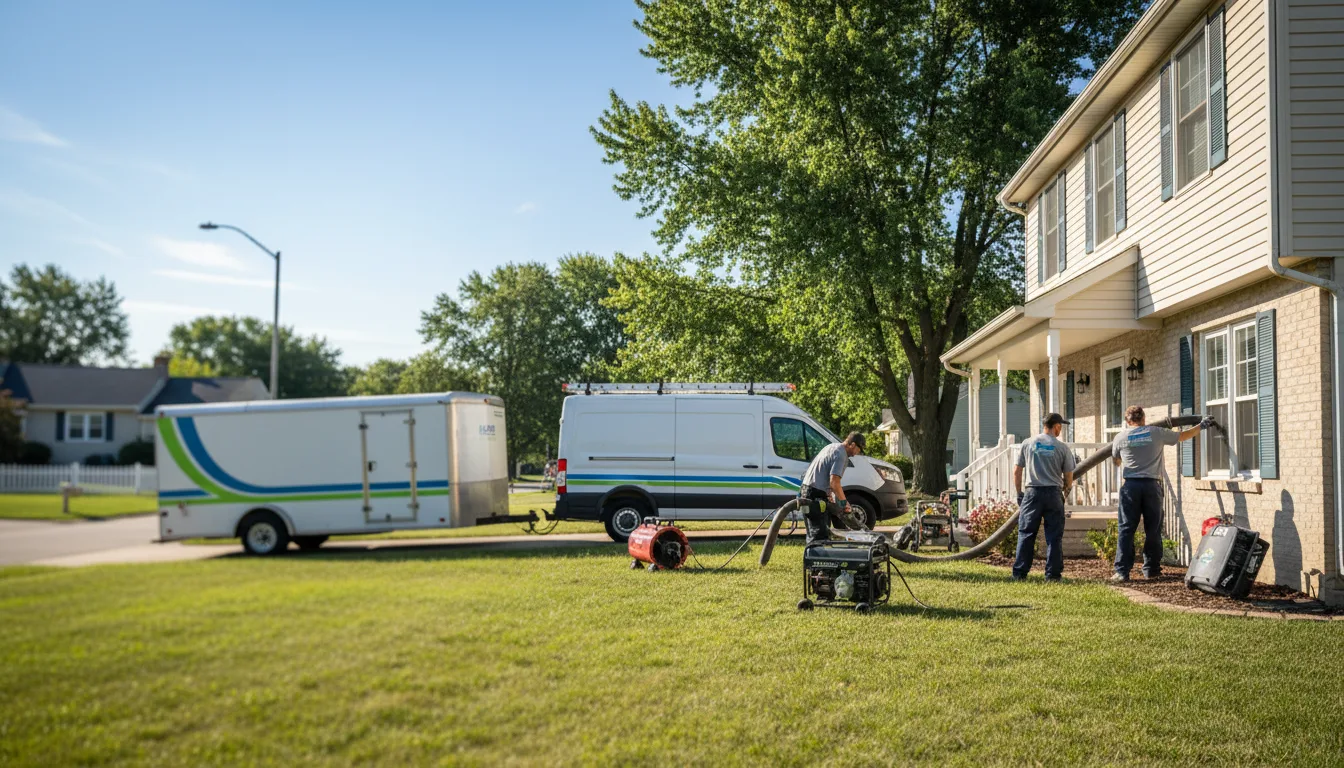 Flooded Basement Restoration And Cleanup With Repair in Caledonia, IL near me